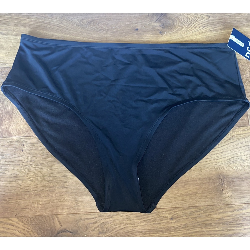 DSG Dicks Sporting Goods Women's Bathing Suit Bottoms 3X NWT Black‎